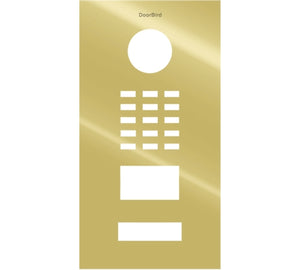 DoorBird Faceplate for D2101V IP Video Door Station Brushed Stainless Steel Gold (V4A)