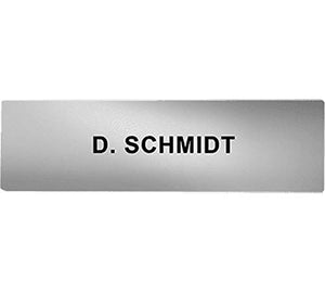 DoorBird Nameplate for D21x One Call Button Video Door Station Stainless Steel - Engraved - Chrome High Gloss(V4A)
