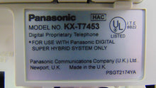 Load image into Gallery viewer, Panasonic KXT7453 KX-T7453-W 24-Button Telephone with Backlit LCD, White (Renewed)
