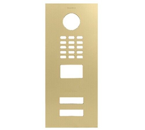 DoorBird Faceplate for D2102V IP Video Door Station Brushed Brass Polished (V4A)