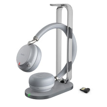 Load image into Gallery viewer, Yealink BH72 Bluetooth Headset with Wireless Charging Stand, Teams Zoom Certified, Noise Canceling Microphone, Retractable Hidden Microphone Arm,35 Hrs Talk Time