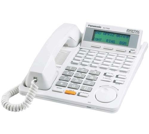 Panasonic KXT7453 KX-T7453-W 24-Button Telephone with Backlit LCD, White