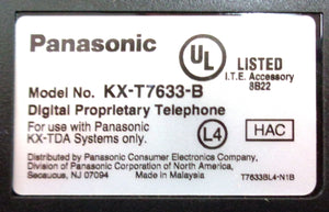 Panasonic KX-T7633 24 Button Backlit Display Speakerphone Black Requires PBX