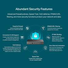 Load image into Gallery viewer, TP-Link ER7206 Multi-WAN Professional Wired Gigabit VPN Router Increased Network Capacity SPI Firewall Omada SDN Integrated Load Balance Lightning Protection