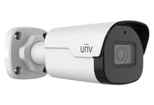 Load image into Gallery viewer, Uniview UNV 2MP Mini Bullet Network Camera(LightHunter,Premier Protection,30m IR,WDR,POE,4mm,Build-in MicroPhone,SD) IPC2122SB-ADF40KM-I0