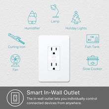 Load image into Gallery viewer, TP-LINK Kasa Smart Wi-Fi Power Outlet, 2-Outlets KP200