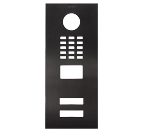 DoorBird Faceplate for D2102V IP Video Door Station Brushed Titanium (V4A)