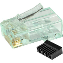 Load image into Gallery viewer, Simply45 Cat 6 STP Shielded External Ground RJ45 Standard Modular Plug with Bar45 (50-Piece Jar)
