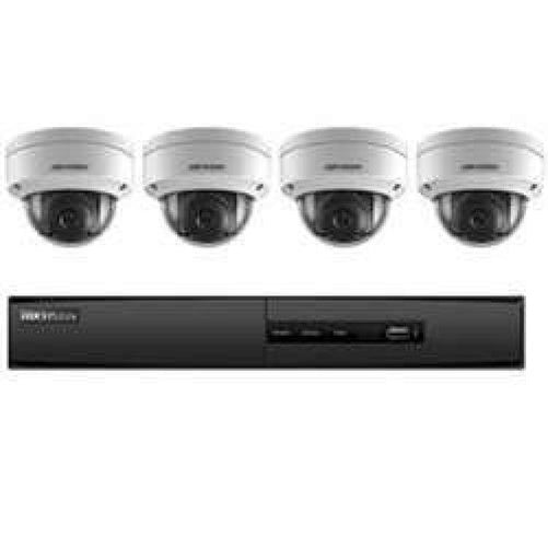 Hikvision USA I7604N1TA Hikvision Kit, 4 Ch Nvr with Poe, 1 Tb Storage, Four 2Mp Outdoor Dome W 2.8Mm Lens, H.264+. Includes 4 Cameras