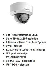 Load image into Gallery viewer, HIKVISION DS-2CE57U1T-VPITF 2.8MM TurboHD 8MP EXIR Outdoor Analog Dome Camera with 2.8 mm Fixed Lens, BNC Connection
