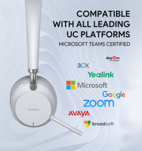 Load image into Gallery viewer, Yealink BH72 Bluetooth Headset with Wireless Charging Stand, Teams Zoom Certified, Noise Canceling Microphone, Retractable Hidden Microphone Arm,35 Hrs Talk Time