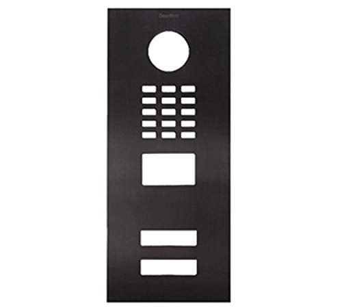 DoorBird Faceplate for D2102V IP Video Door Station Brushed Titanium Polished (V4A)