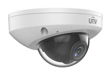 Load image into Gallery viewer, Uniview UNV 4MP Network Fixed Mini Dome(2.8mm,30m IR, Premier Protection,LightHunter, WDR,SD Slot,3 Axis,PoE,Built-in MicroPhone,Audio, Aviation Plug) IPC314SB-ADF28K-M12-I0