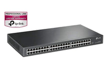 Load image into Gallery viewer, Bonus Bundle with Cat6 5ft Patch Cords and TP-Link 48-Port Gigabit Ethernet Unmanaged Switch | Plug and Play | Metal | Rackmount | Fanless | Limited Lifetime (TL-SG1048)
