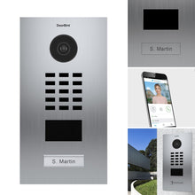 Load image into Gallery viewer, DoorBird Intercom Video Door Station D2101V Flush Mounted - Metallic Finish TITANIUM-(V4A)