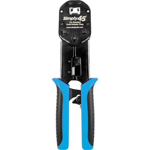 Simply45 Universal RJ45 Crimp Tool for Standard WE/SS 8P8C Unshielded & Internal Ground