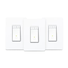 Load image into Gallery viewer, TP-Link Kasa Smart Wi-Fi Light Switch 3-Pack, Dimmer HS220P3