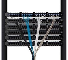 Load image into Gallery viewer, Vertical Cable 115157 SlimRun Cat6A Ethernet Patch Cable - Network Internet Cord - RJ45, Stranded, 550Mhz, UTP, Pure Bare Copper Wire, 10G, 30AWG , 5ft, Black, 10-Pack