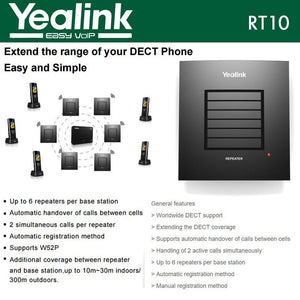 DECT Repeater for Yealink HD IP Phones