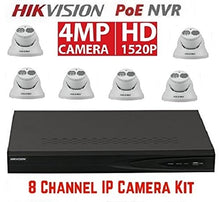 Load image into Gallery viewer, Hikvision DS-7608NI-E2/8P 8CH 8 POE NVR & 6pcs DS-2CD2342WD-I 2.8mm 4MP POE Turret Camera Kit