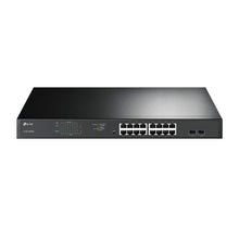 Load image into Gallery viewer, TP-Link Jetstream 16 Port Gigabit PoE Switch | 16 PoE+ Ports @192W, w/ 2 SFP Slots | Easy Smart | Rackmount | Support Vlan, QoS and IGMP TL-SG1218MPE