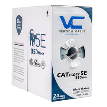 Load image into Gallery viewer, Vertical Cable 057-471/S/GY Cat5e, 350 MHz, Shielded, 24AWG, Solid Bare Copper, 1000ft, Bulk Ethernet Cable, Gray