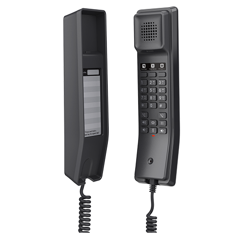 Grandstream Compact Hotel Phone w/ built-in WiFi - Black GHP611W