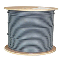 Load image into Gallery viewer, Vertical Cable Cat6A 10G, Shielded, 23AWG, Solid Bare Copper, PVC, 1000ft, Bulk Ethernet Cable, Gray 064-703/A/S/GY