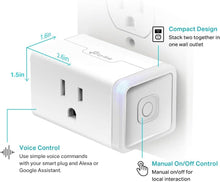 Load image into Gallery viewer, TP-Link Kasa Smart Wi-Fi Plug Mini, 3-Pack HS103P3
