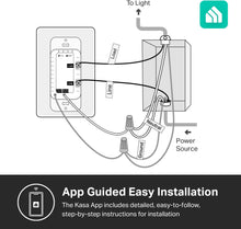 Load image into Gallery viewer, TP-Link Kasa Smart Wi-Fi Light Switch, Dimmer, HomeKit KS220
