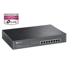 Load image into Gallery viewer, TP-LINK 8-Port Gigabit Ethernet Poe+ Unmanaged Energy-Efficient Switch with 124W 8-Poe+ Ports | Plug and Play | Metal | Desktop/Rackmount | Lifetime (TL-SG1008PE)
