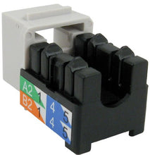 Load image into Gallery viewer, Vertical Cable CAT6 RJ45 Keystone Jack, V-Max Series - Gray Color - (50 pack) 352-V2716/GY
