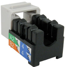 Load image into Gallery viewer, Vertical Cable CAT6 RJ45 Keystone Jack, V-Max Series - Gray Color - (50 pack) 352-V2716/GY