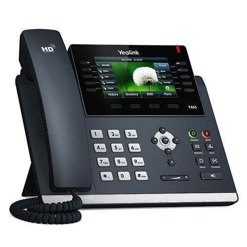Yealink SIP-T46S Ultra-Elegant Gigabit IP Phone, 10 Line Keys Can Be Programmed with Up to 27 Features on 3 Page View (Certified Refurbished)