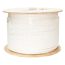 Load image into Gallery viewer, Vertical Cable Cat6A 10G, UTP, 23AWG, Solid Bare Copper, Plenum, 1000ft, Bulk Ethernet Cable, White 065-308/A/P/WH