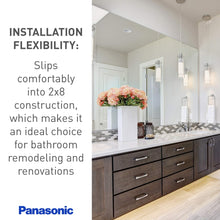 Load image into Gallery viewer, Panasonic FV-11VHL2 WhisperWarm 110 CFM Ceiling Mounted Fan/Heat/Light-Night-Light Combination, White