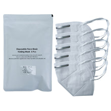 Load image into Gallery viewer, 5-Pack KN95 Safety Facial Mask KN95 Disposable Ʀespirator MASK Anti Dust sanitary Face ᴍᴀsᴋs, Breathable Mouth Mask for Dust Protection Personal Health