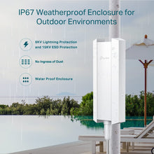 Load image into Gallery viewer, TP-Link EAP650-Outdoor | Omada True WiFi6 AX3000 Gigabit Outdoor Access Point | Mesh, Seamless Roaming, MU-MIMO | PoE+ Powered | IP67 | Multiple SDN Controller | Remote &amp; App Control
