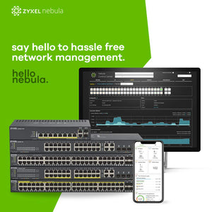 ZyXEL 24-Port Gigabit Ethernet High Powered PoE 375W NebulaFlex Smart Managed Switch | 4X RJ-45/SFP Ports | 802.3at 802.3af | Metal | Limited Lifetime [GS1920-24HPv2]