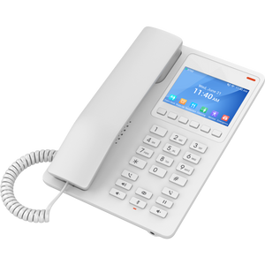 Grandstream Desktop Hotel Phone, 3.5" Color LCD, PoE, White GHP630