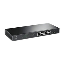Load image into Gallery viewer, TP-Link Jetstream 16 Port Gigabit PoE Switch | 16 PoE+ Ports @192W, w/ 2 SFP Slots | Easy Smart | Rackmount | Support Vlan, QoS and IGMP TL-SG1218MPE
