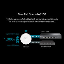 Load image into Gallery viewer, TP-Link TL-SX1008 | 8 Port 10G/Multi-Gig Unmanaged Ethernet Switch | Desktop/Rackmount | Plug &amp; Play | Sturdy Metal Casing | Speed Auto-Negotiation

