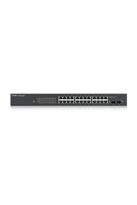 ZyXEL GS1900-24HP, 24-port GbE L2 PoE Smart Switch, rackmount, 170 Watt