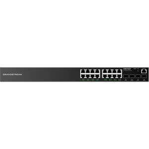 Grandstream Enterprise Layer 2+ Managed  PoE Network Switch, 16 x GigE, 4 x SFP GWN7802P