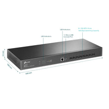 Load image into Gallery viewer, TP-Link TL-SX3008F | 8 Port 10G SFP+ Enterprise Level Switch | L2+ Smart Managed | Omada SDN Integrated | IPv6 | Static Routing | L2/L3/L4 QoS, IGMP &amp; LAG | Limited Lifetime Protection
