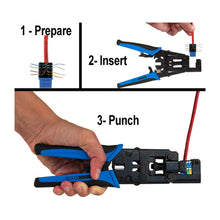 Load image into Gallery viewer, Vertical Cable V-Max 1-Punch Down Termination tool Vertical Cable 078-2150 for H-Jack Style Data Jacks
