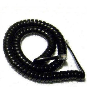 Handset Cord 12 Ft Black Heavy Duty New in a Factory Sealed Bag by TeleDirect
