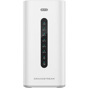 Grandstream Built-in IPPBX (10 Users, 4 Concurrent Calls) + enterprise-grade firewall + VPN Router + 2 x 2.5 Gb, 5 x GigE Network Switch + WiFi 6 AP GCC6010W