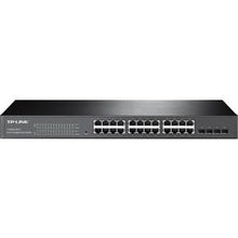 Load image into Gallery viewer, TP-Link Jetstream 24 Port Gigabit Switch | Smart Managed Switch with 4 SFP Slots | Support L2/L3/L4 QoS and IGMP | IPv6 and Static Routing (T1600G-28TS)
