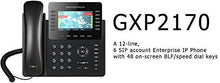 Load image into Gallery viewer, Grandstream 12 Lines, 6 SIP Accounts, PoE + GigE, Color GXP2170
